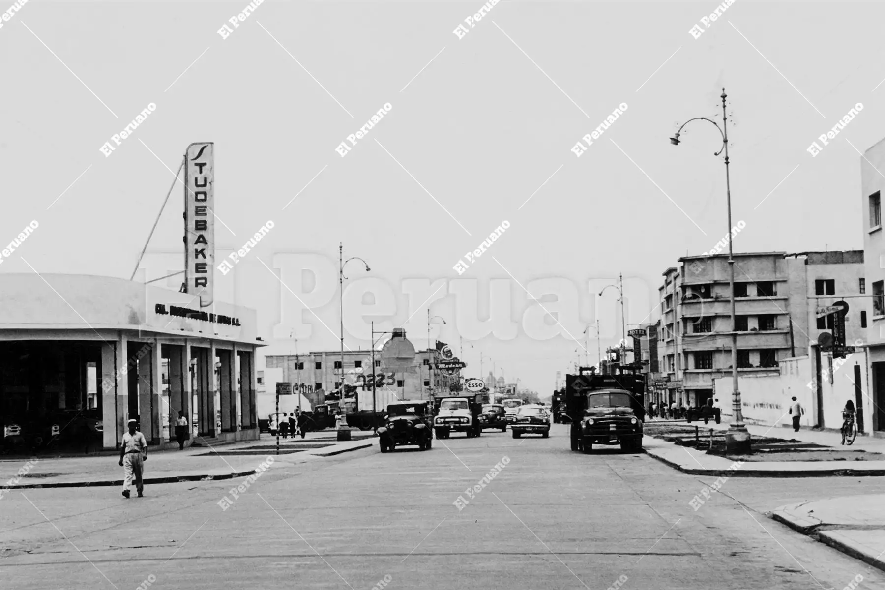 Lima - 4 enero 1955 / Amplia avenida 28 de Julio en La Victoria. Foto: Archivo Histórico de El Peruano