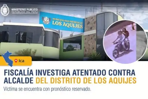 El alcalde distrital de Los Aquijes (Ica), Edward Amoroto, se encuentra hospitalizado con diagnóstico reservado. Foto: MP