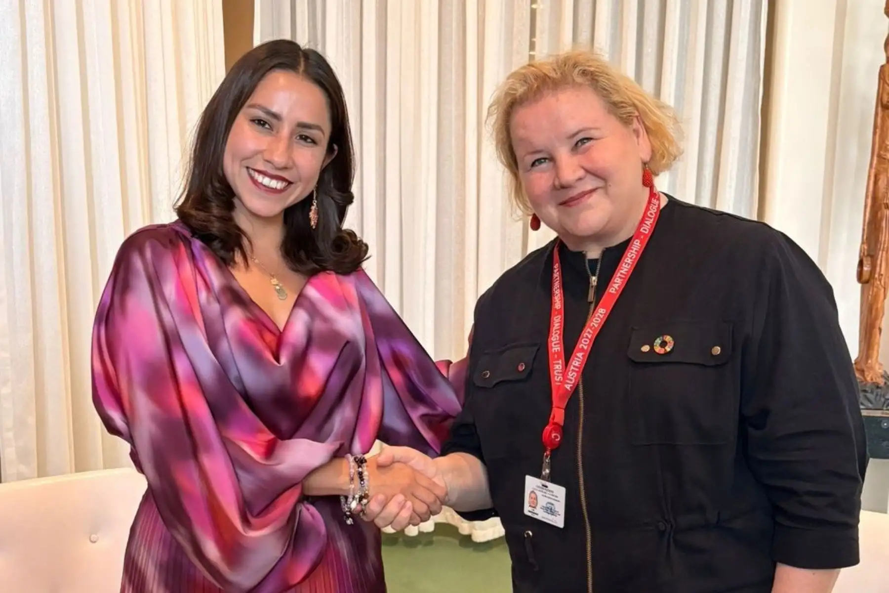 Minister Shica holds meetings to strengthen social protection in Peru