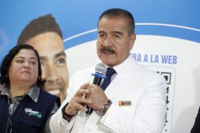 Luis Quiroz Avilés, ministro de Salud (Minsa) presenta una iniciativa que permite fortalecer el diagnóstico oportuno del cáncer de mama mediante el uso de tecnología y la articulación entre los servicios de salud a nivel nacional, la Telemamografía en el Hospital Digital. Foto: ANDINA/Vidal Tarqui