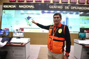 Luis Arroyo Sánchez, jefe del Indeci, en diálogo con la Agencia Andina. Foto: ANDINA/Juan Carlos Guzmán