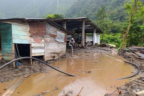 Existe alta probabilidad de la ocurrencia de movimientos en masa e inundaciones durante el periodo febrero-abril 2026 por las lluvias intensas. Foto: Facebook