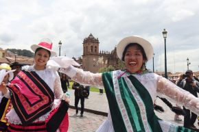 El jolgorio, el color y la música se apoderó del Cusco en el inicio de las fiestas de carnaval. Foto: Cortesía Percy Hurtado