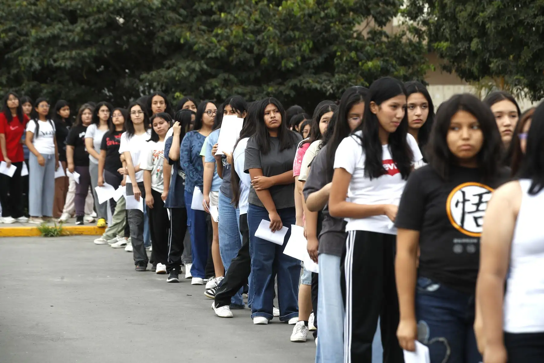 Universidad Nacional Mayor de San Marcos  realiza un simulacro presencial con miras al examen de admisión 2026 -II, con el objetivo de  permitir a los postulantes evaluar su nivel académico, identificar fortalezas y debilidades, y se familiaricen con la logística de la prueba oficial.
Foto: ANDINA/Eddy Ramos