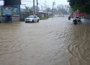 La ciudad de Tarapoto, ubicado en la provincia y región San Martín, soportó el domingo 8 de febrero una lluvia torrencial que generó aniegos en diversas calles. En cuestión de minutos las calles se inundaron, interrumpiendo el tránsito vehicular y generando momentos de tensión entre conductores y moradores de la zona. ANDINA/Difusión