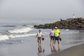 El alcalde de Chorrillos, Richard Cortez, detalló el plan operativo previsto para este domingo 15 de febrero . Foto: ANDINA/Ricardo Cuba