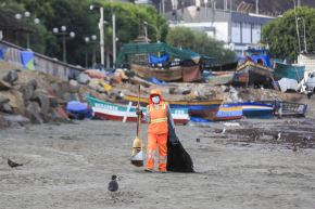 En las tareas de rastrillaje que realizó el personal de limpieza de Chorrillos se encontró  un chancho a medio comer, reveló alcalde Richard Cortez, al detallar que ese hallazgo fue anecdótico y refleja las costumbres de algunos bañistas. Foto: ANDINA/Ricardo Cuba