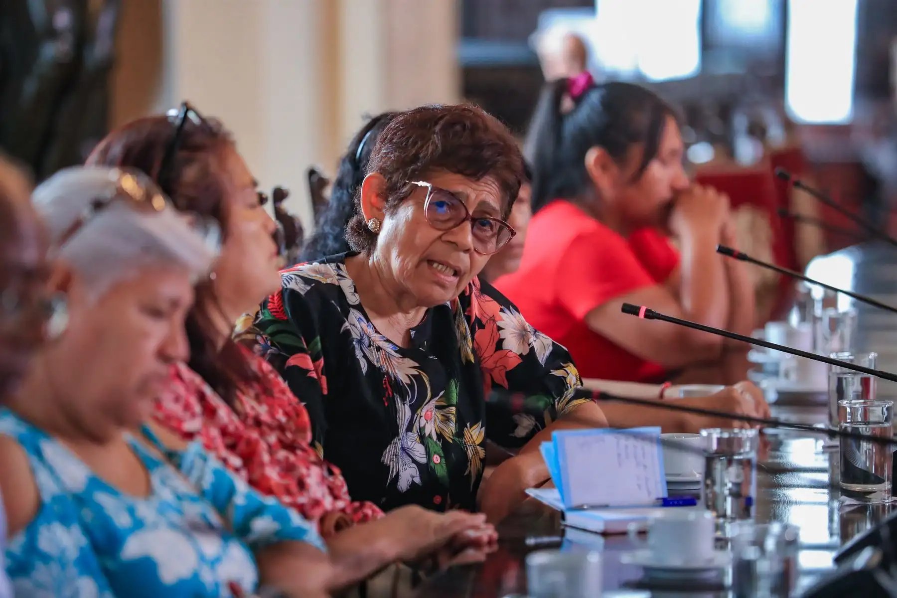 Presidente José Jerí sostiene reunión con la  Junta Directiva de la Organización de los Vasos de Leche de Lima. Foto: ANDINA/Prensa Presidencia