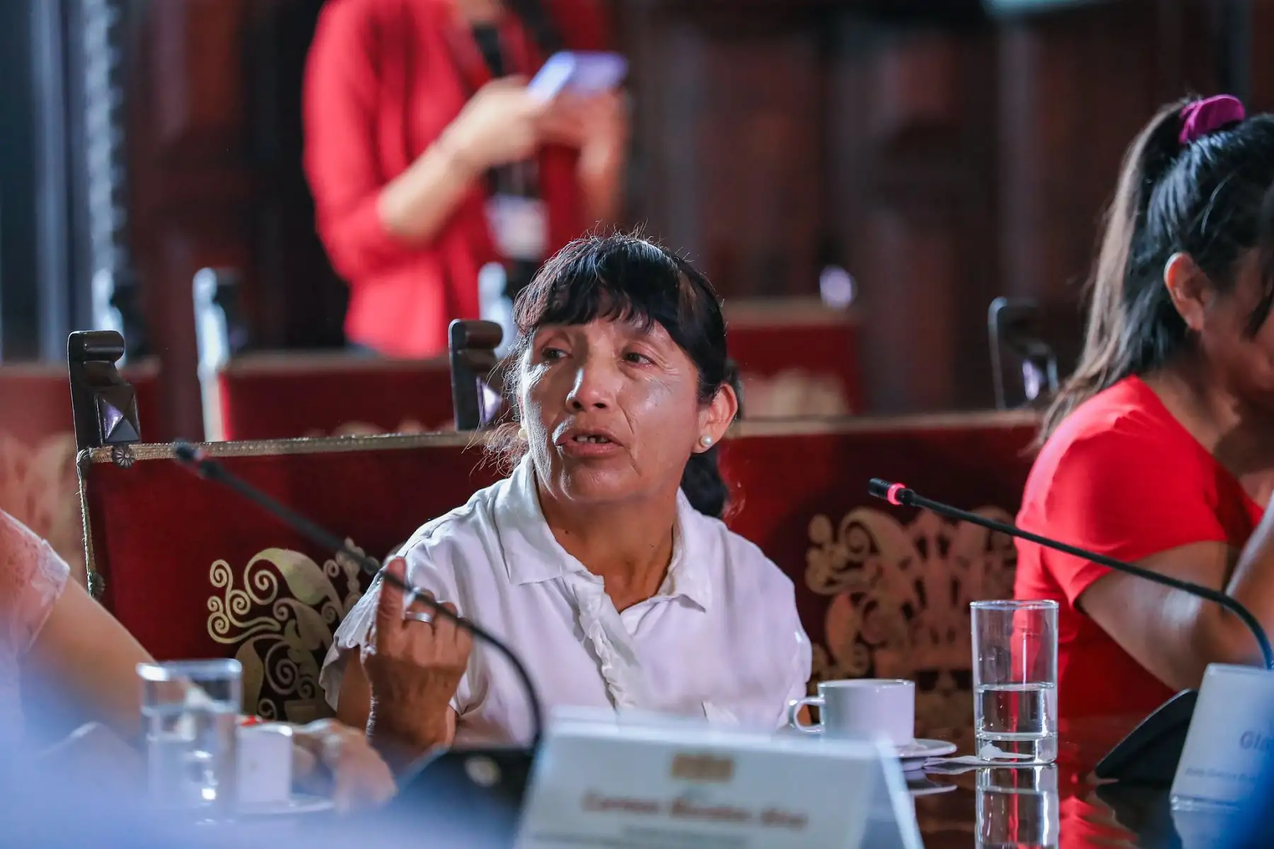 Presidente José Jerí sostiene reunión con la  Junta Directiva de la Organización de los Vasos de Leche de Lima. Foto: ANDINA/Prensa Presidencia
