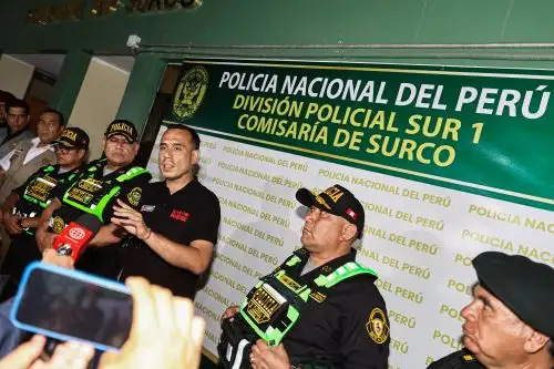 Presidente José Jerí supervisó Mega Operativo de Control Territorial en Surco