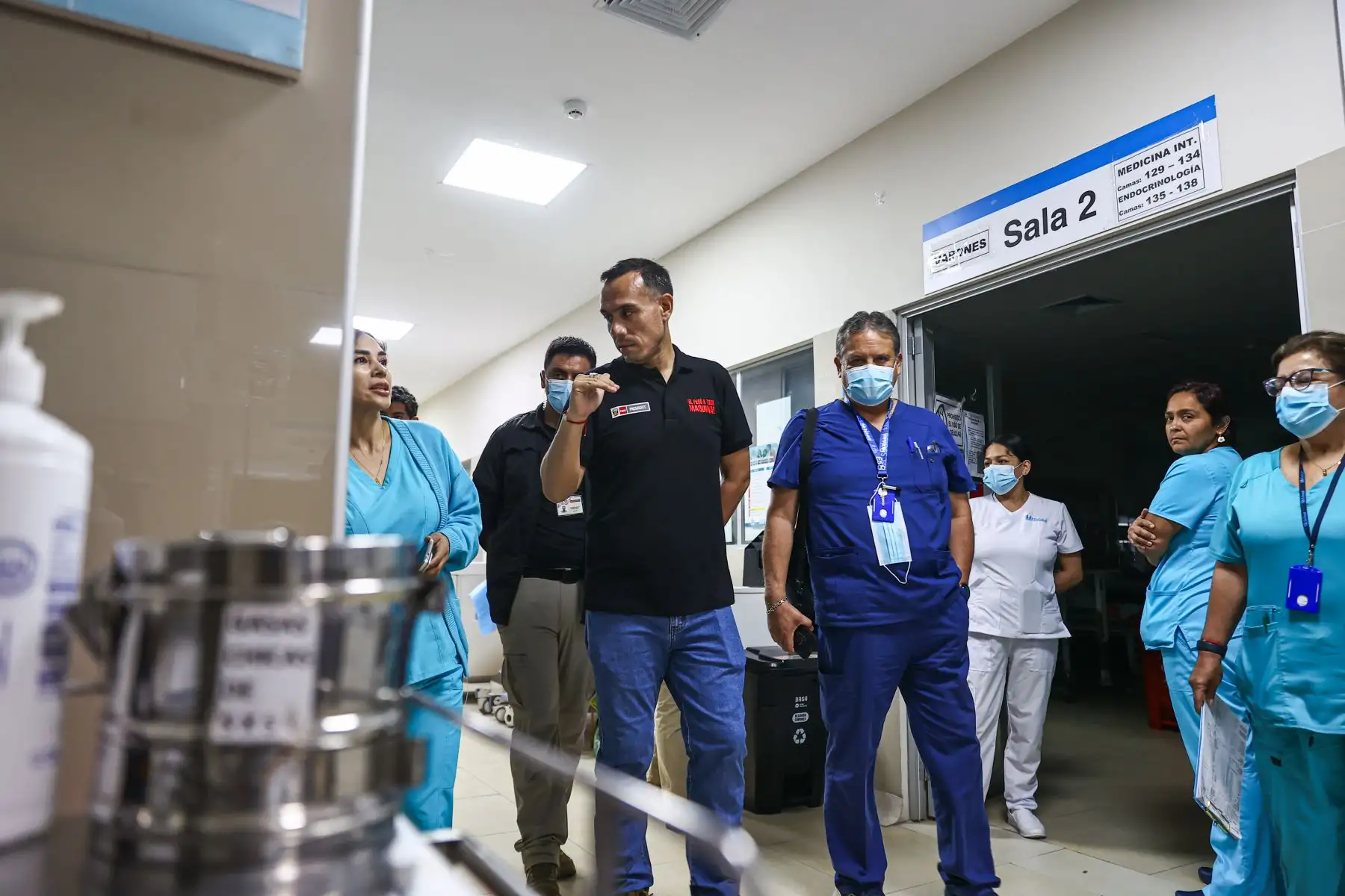 Presidente José Jerí realizó visita inopinada al Hospital Sabogal como parte de sus acciones para mejorar la calidad de los servicios de salud. Foto: ANDINA/ Prensa Presidencia