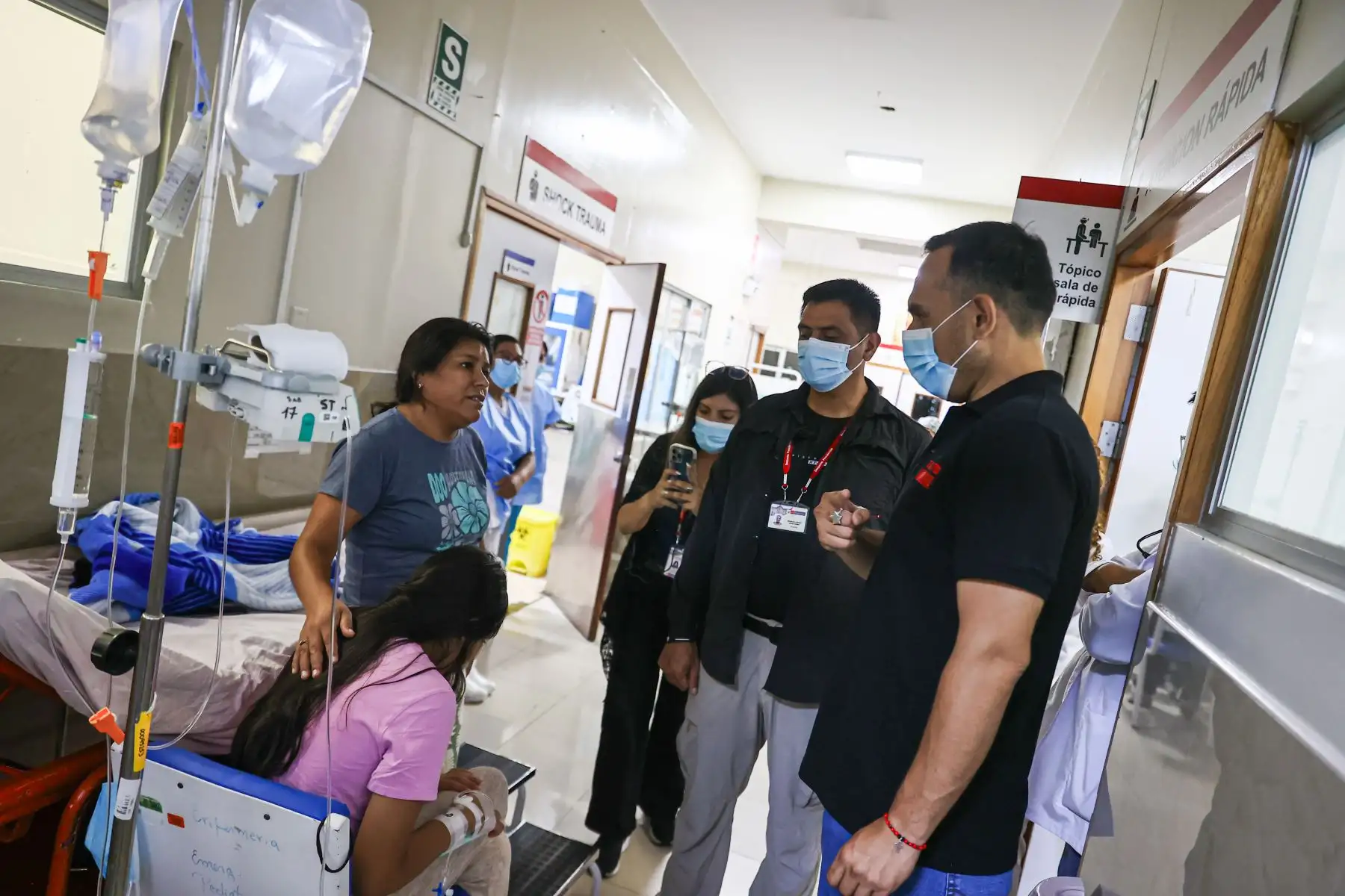Presidente José Jerí realizó visita inopinada al Hospital Sabogal como parte de sus acciones para mejorar la calidad de los servicios de salud. Foto: ANDINA/ Prensa Presidencia