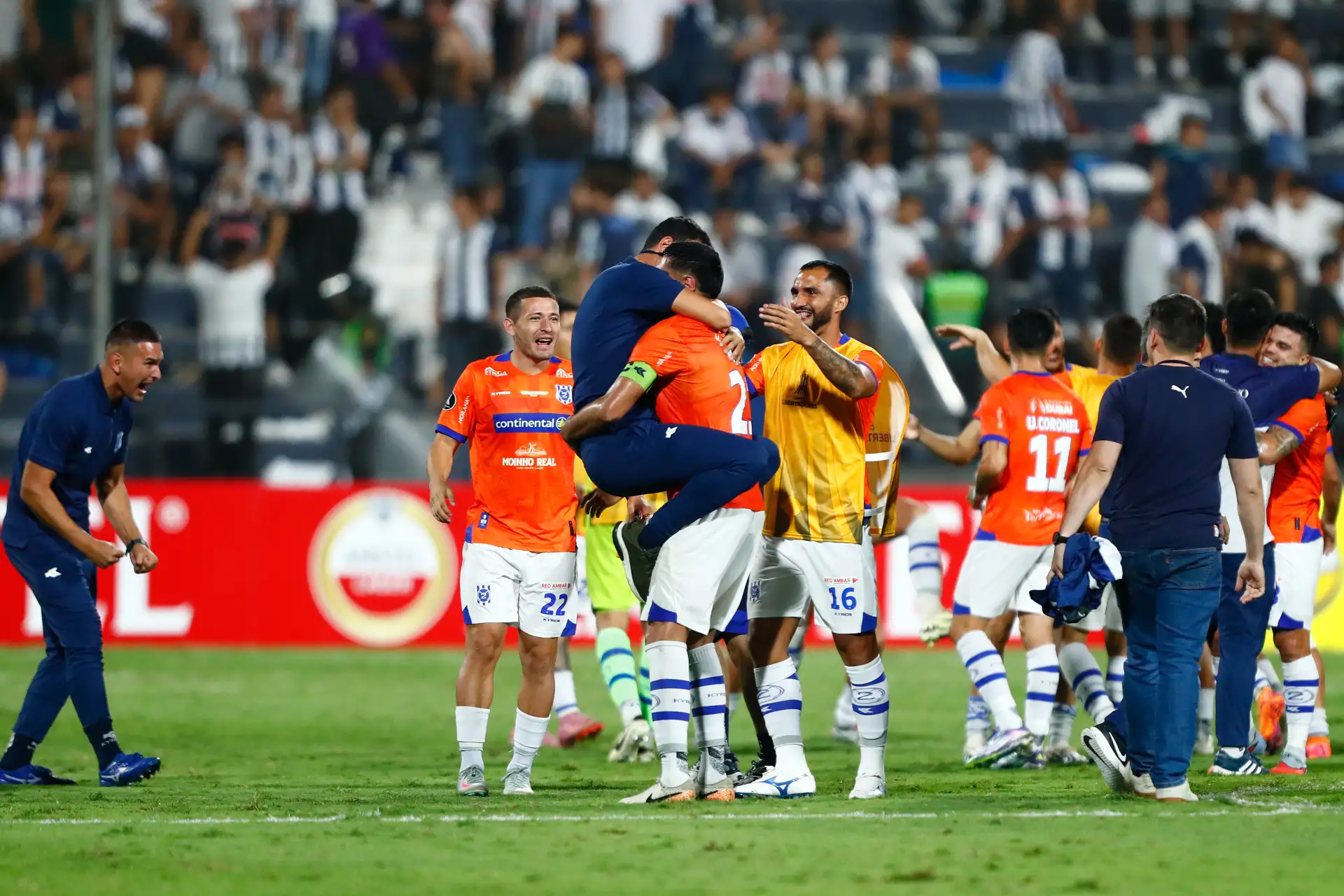 Alianza Lima de Perú empató 1-1 con el 2 de Mayo de Paraguay en el estadio Alejandro Villanueva de La Victoria el miércoles 11 de febrero de 2026 en el partido de vuelta por la primera fase de clasificación a la Copa CONMEBOL Libertadores 2026. Foto: ANDINA/Daniel Bracamonte