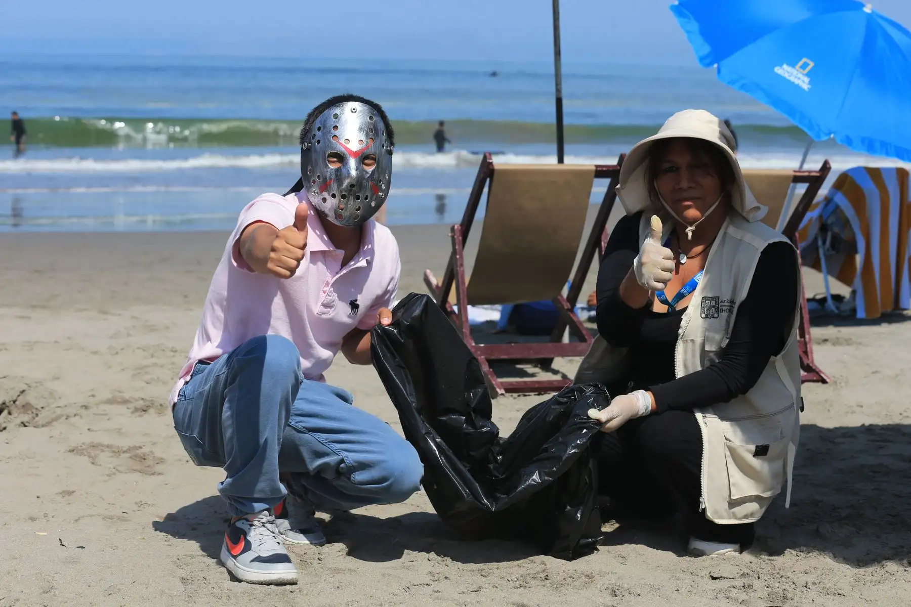 Desde Chorrillos, el MINAM impulsa acciones de prevención y cuidado ambiental para proteger las playas peruanas frente a la alta generación de residuos en verano. Foto: ANDINA/ Héctor Vinces