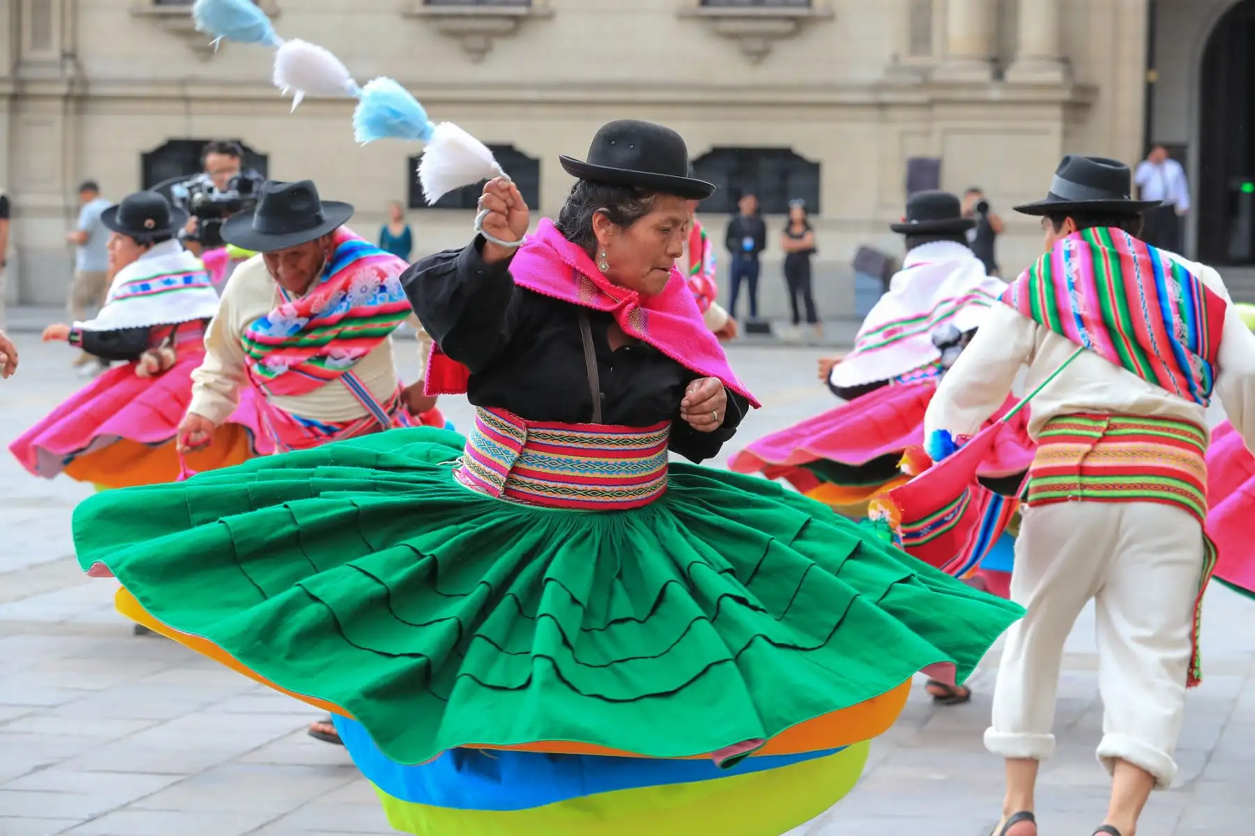 Presidente José Jerí participó en la presentación oficial del Carnaval Puneño 2026, realizada en el patio de honor de palacio de gobierno. Foto: ANDINA/Prensa Presidencia