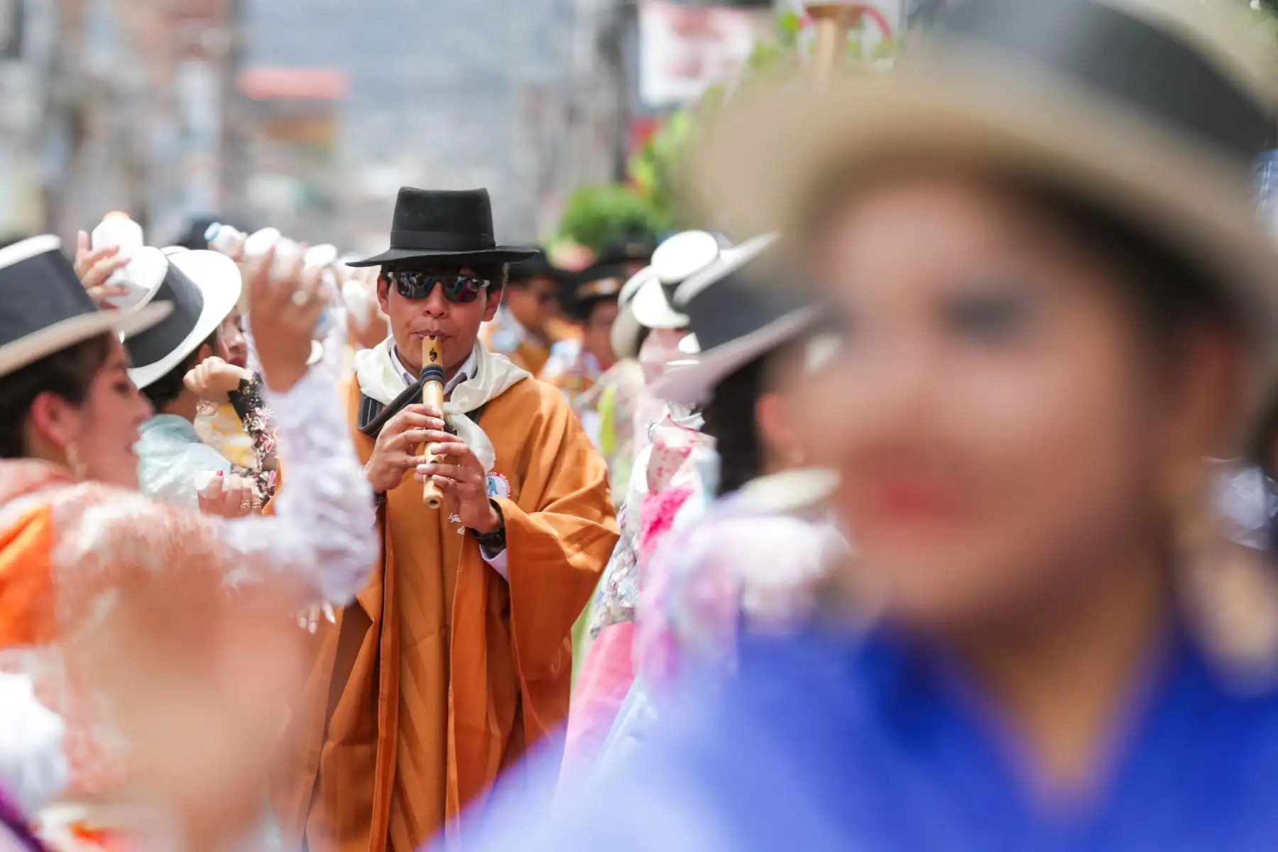 La celebración del Carnaval de Ayacucho, declarado Patrimonio Cultural de la Nación y uno de los más representativos del calendario festivo peruano. Foto: ANDINA/Ricardo Cuba