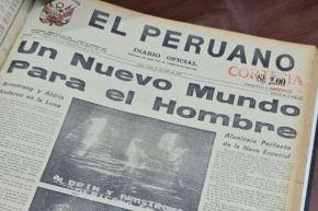 La misión Apolo 11  es parte de la historia de la humanidad, por lo que lo ocurrido también fue plasmado en las páginas del Diario Oficial El Peruano.