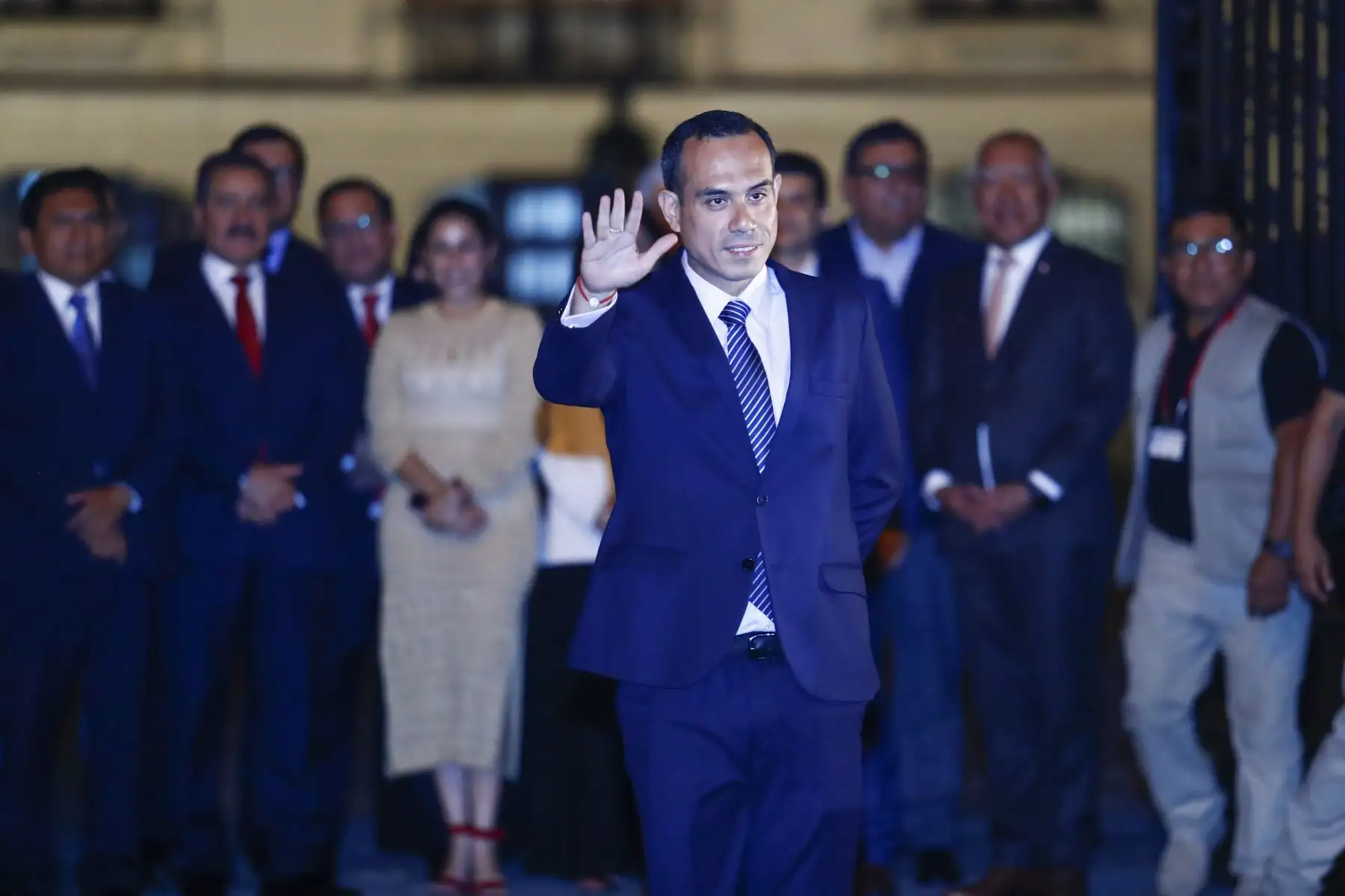 Peru: Jose Jeri departs the Government Palace