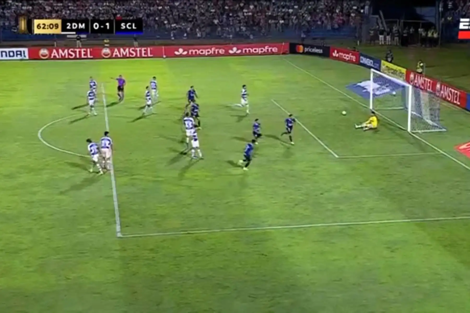 Sporting Cristal choca con 2 de Mayo en Paraguay. Imagen: Captura de TV.