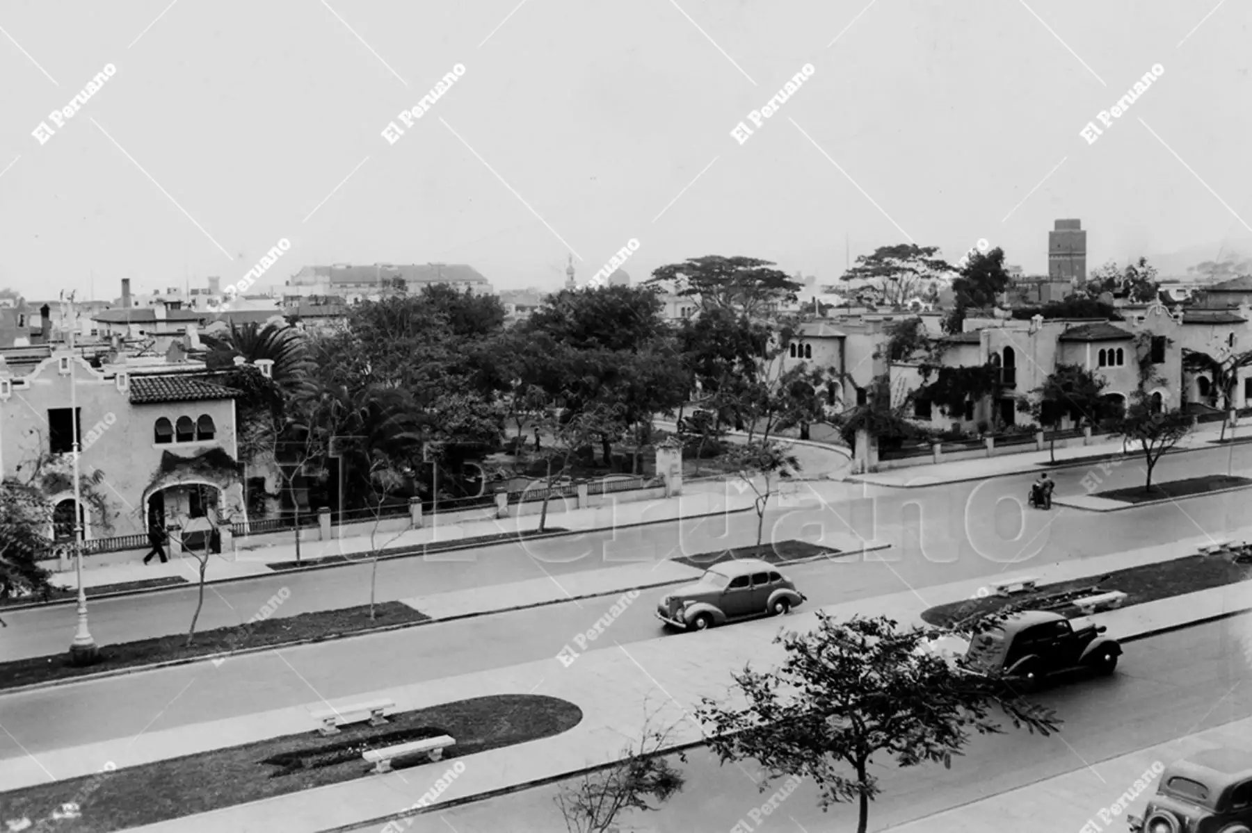 Lima - Década 1940 / La Quinta Boza en la avenida Alfonso Ugarte. Foto: Archivo Histórico de El Peruano