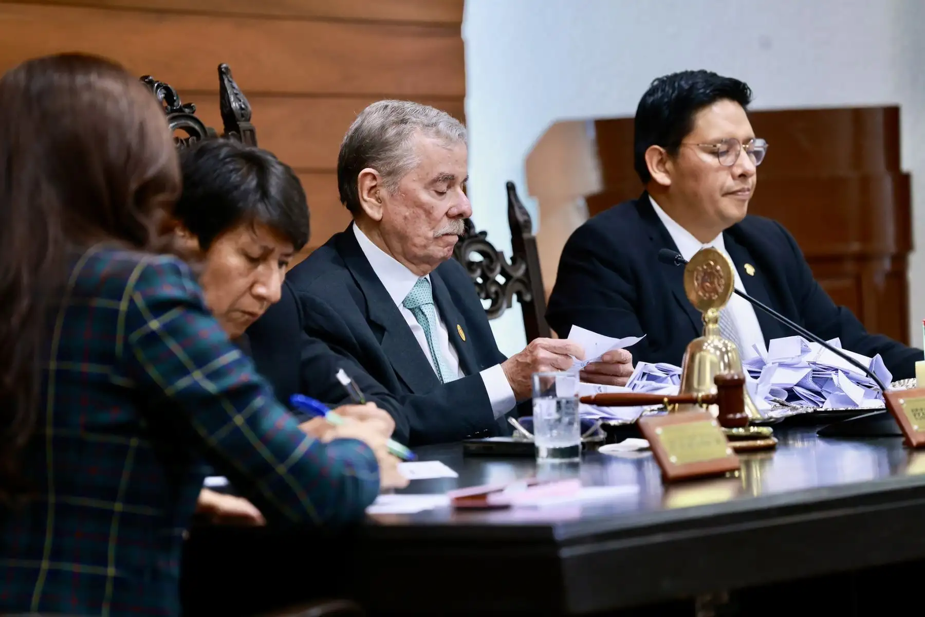 Votación para elección del titular del congreso, quien asumirá la presidencia del Perú. Foto: ANDINA/Difusión