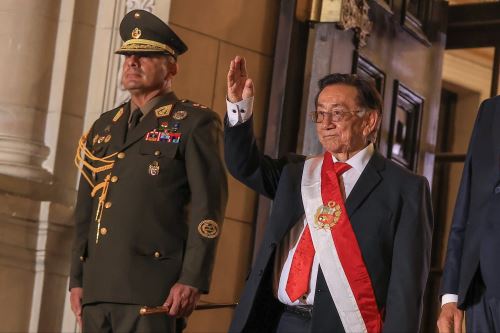 Llegada del presidente de la República del Perú, José María Balcázar a Palacio de Gobierno