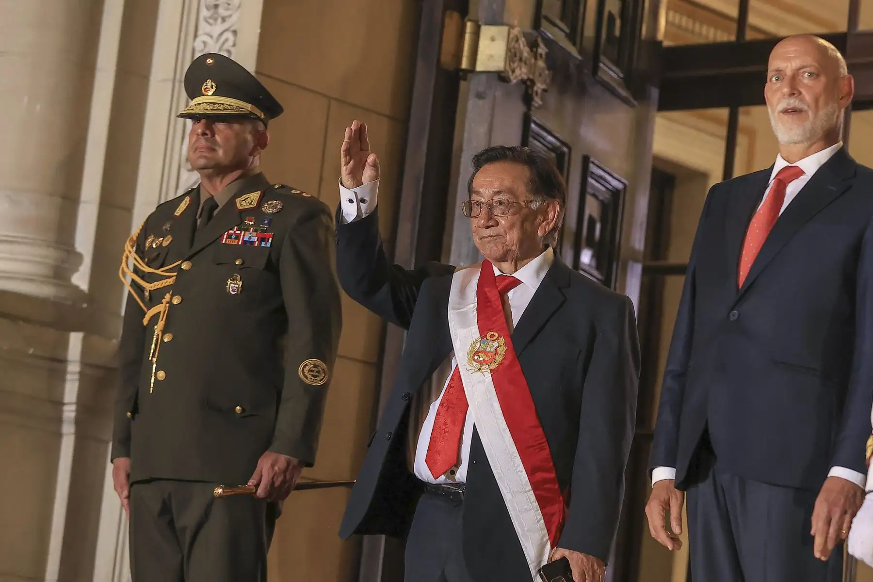 Llegada del presidente de la República del Perú, José María Balcázar, a Palacio de Gobierno. Foto: ANDINA/Prensa Presidencia