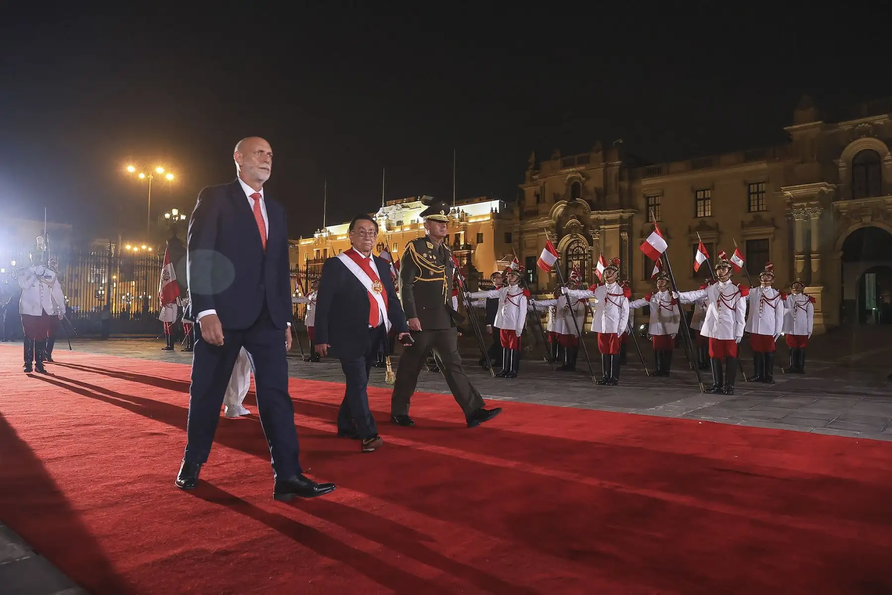 Llegada del presidente de la República del Perú, José María Balcázar, a Palacio de Gobierno. Foto: ANDINA/Prensa Presidencia
