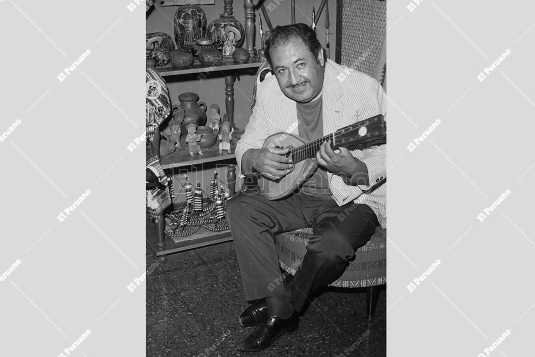 Lima - 2 noviembre 1974 / Mario Cavagnaro, compositor arequipeño, autor del tondero "¡Que viva el Perú, señores!". Foto: Archivo Histórico de El Peruano