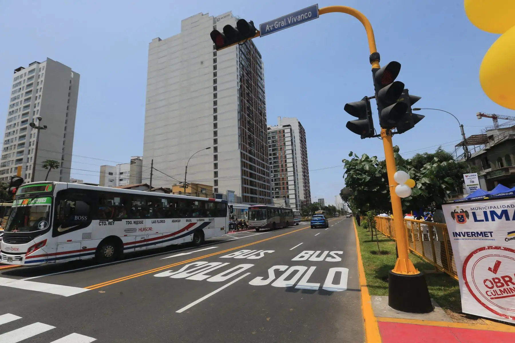 El alcalde de Lima, Renzo Reggiardo, entrega la remodelada avenida Brasil en beneficio de más de medio millón de vecinos. Foto: ANDINA / Héctor Vinces