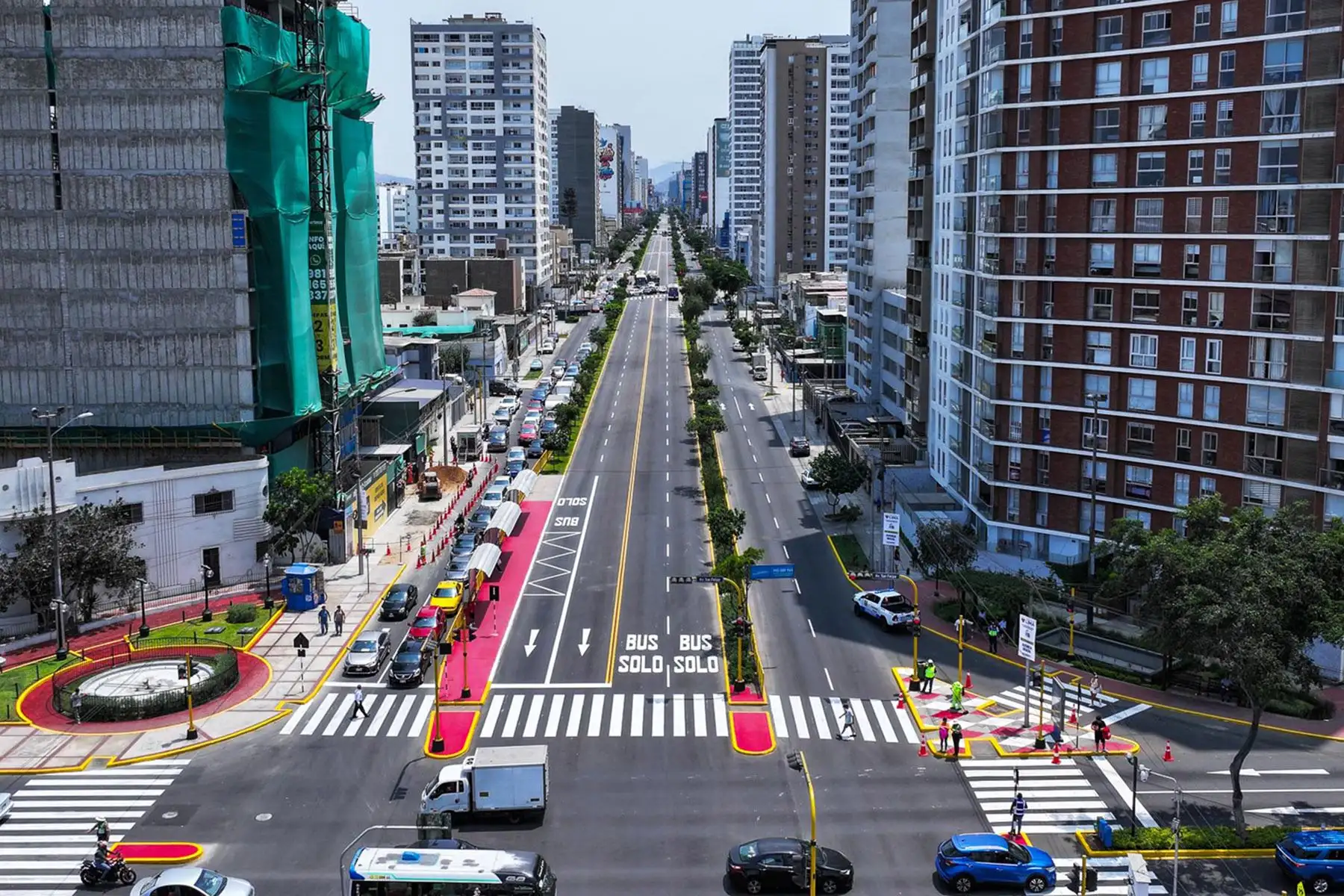 La renovada vía se pone en servicio con la participación de los alcaldes de Magdalena, Pueblo Libre y Jesús María, así como autoridades de Breña e INVERMET. Foto: ANDINA/ Lenin Lobaton