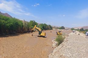 El Ejército del Perú continuará con los trabajos de limpieza, descolmatación y encauzamiento del río El Ingenio,