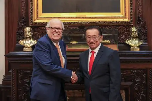 Presidente  José María Balcázar Zelada se reunió  con el presidente del Banco Central de Reserva del Perú (BCRP) Julio Velarde