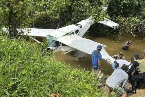 La aeronave de la PNP cayó a la quebrada Maquia, en Contamana. Foto: ANDINA/Difusión