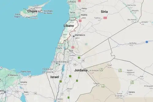 Mapa de localización de Líbano, en el Medio Oriente. Imagen: Google Maps