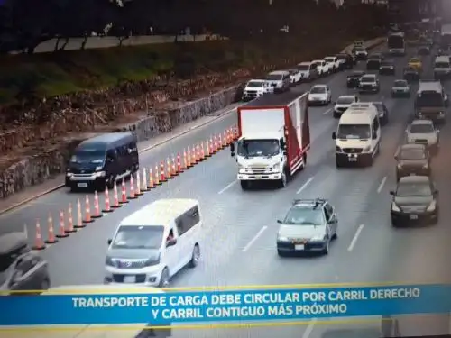 Pananamericana Sur: camiones de carga deberán circular solo por carril derecho, anuncia MM