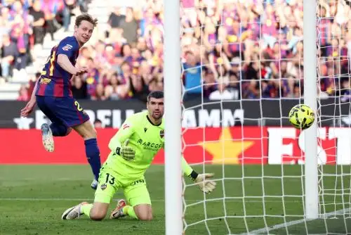 Barcelona gana 3 a 1 ante Levante UD por la liga española