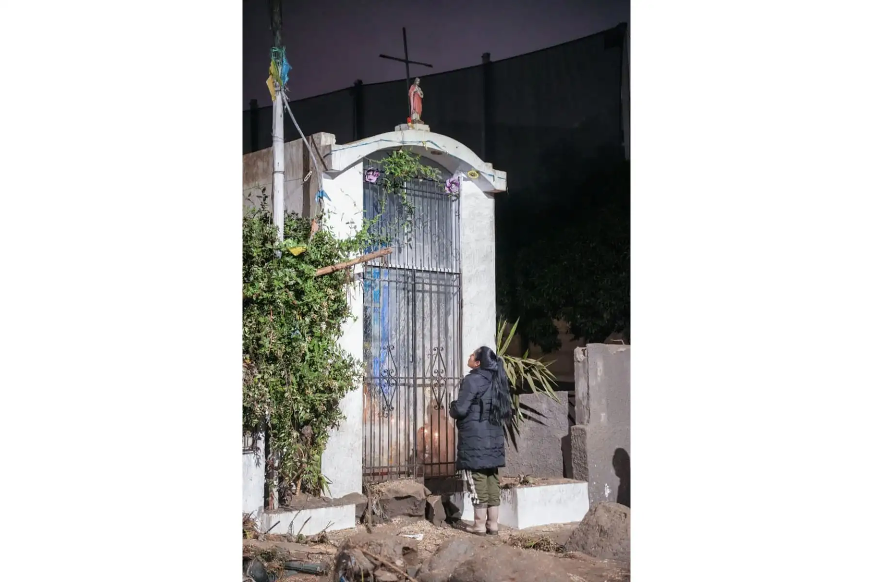 Un huaico ingresó a la urbanización Agustín La Torre, en el distrito de Yanahuara, dejando al menos 100 viviendas afectadas. Foto: Cortesía/Diego Ramos