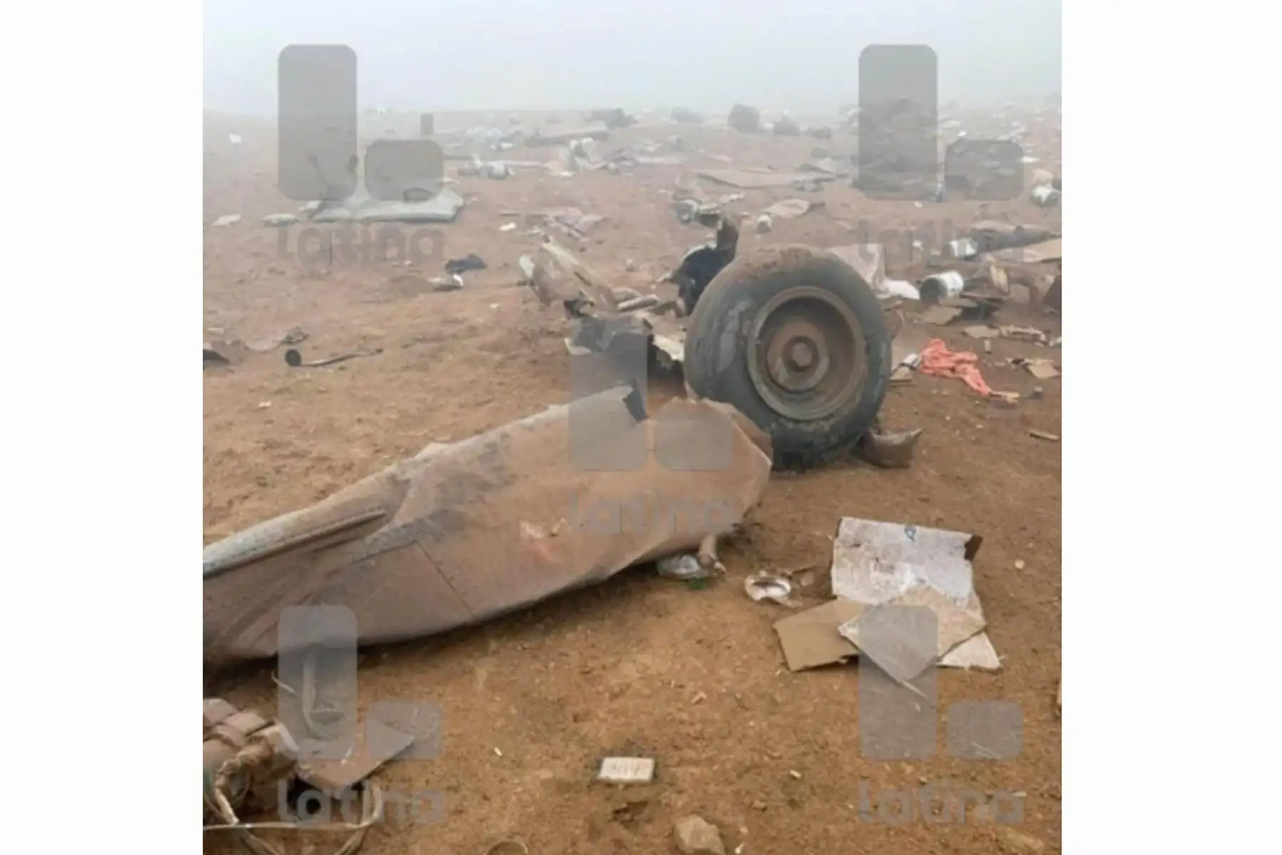 El helicóptero fue hallado cerca de la localidad Chala Viejo, en el distrito de Chala, en Arequipa. Foto: Latina TV