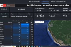 Captura de pantalla de la plataforma digital 