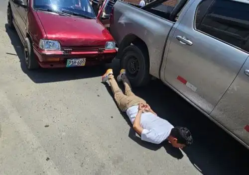 La Policía Nacional informó de la captura de dos presuntos integrantes de la banda criminal "Los pistoleros del norte", implicada en varios crímenes perpetrados en Huacho. ANDINA/Difusión