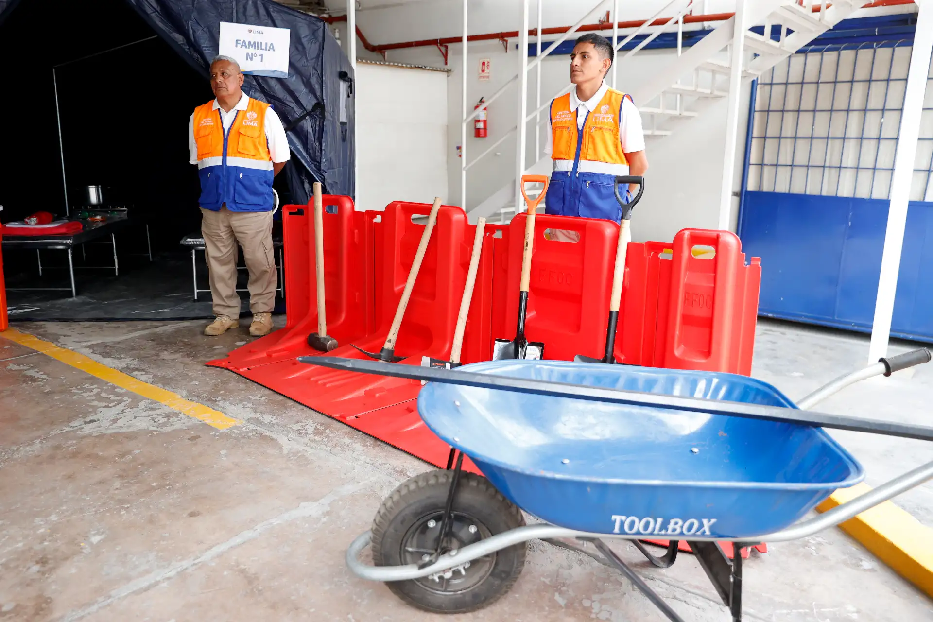 Almacén Central de Bienes de Ayuda Humanitaria, infraestructura de 3,000 m², equipado con 4,000 kits listos y disponibles para la atención inmediata frente a cualquier situación de emergencia. 
Foto: ANDINA/Vidal Tarqui