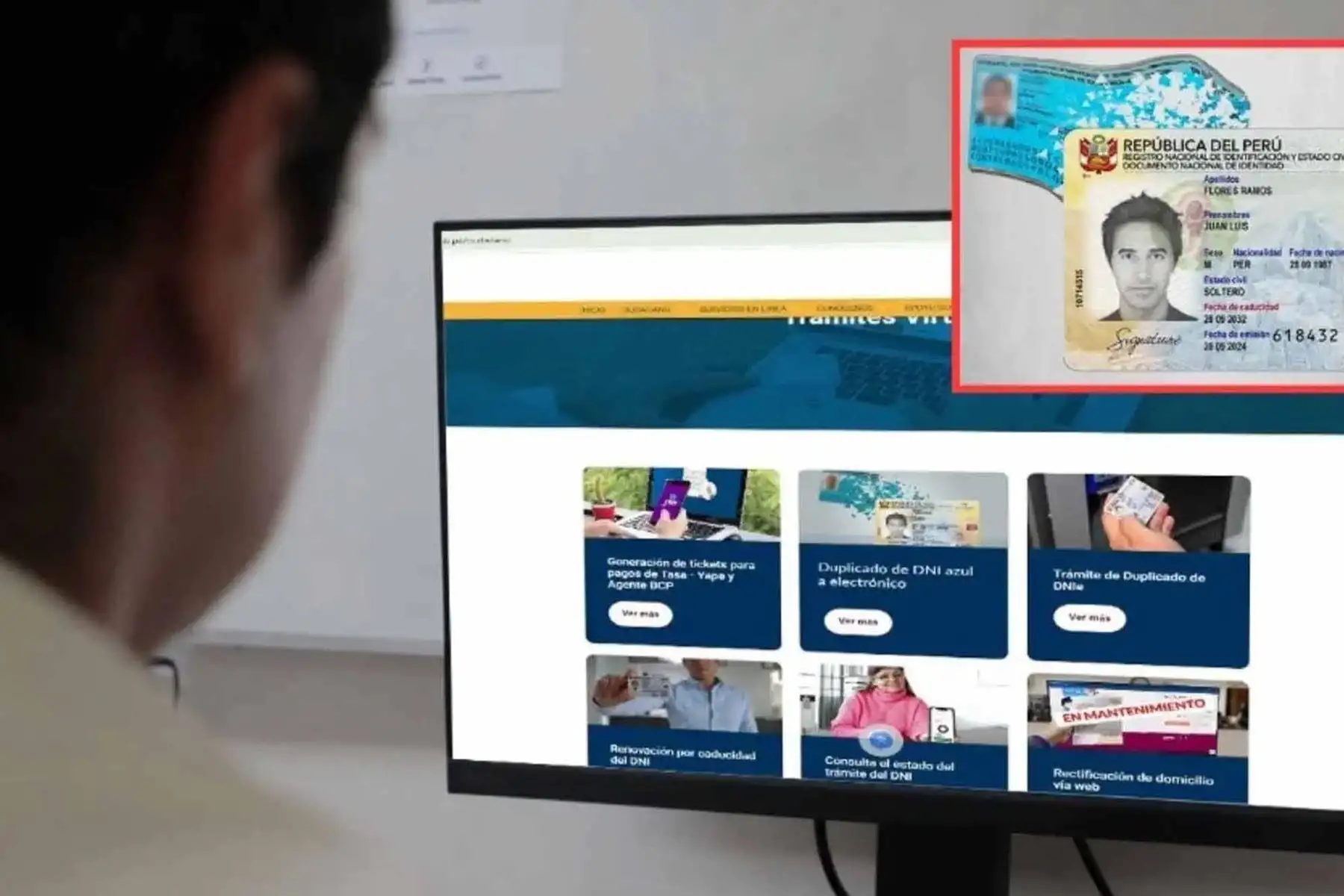 Quienes hayan perdido su DNI o hayan sido víctimas de robo podrán migrar al DNIe sin necesidad de acudir a una oficina. Foto: Difusión
