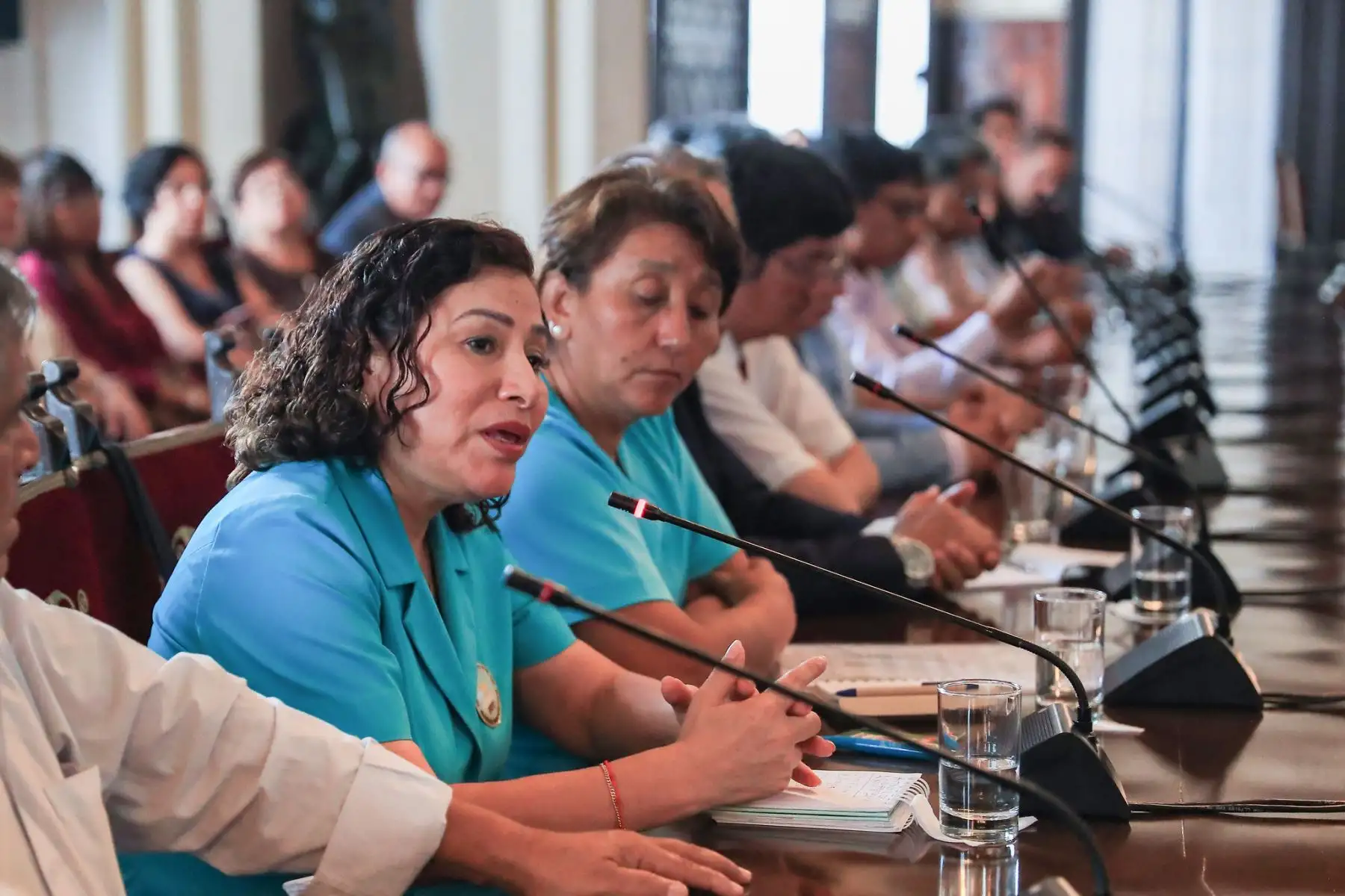 El presidente José María Balcázar recibió en Palacio de Gobierno a los integrantes de la Federación de Docentes Universitarios para escuchar sus demandas y propuestas. Foto: ANDINA/Prensa Presidencia