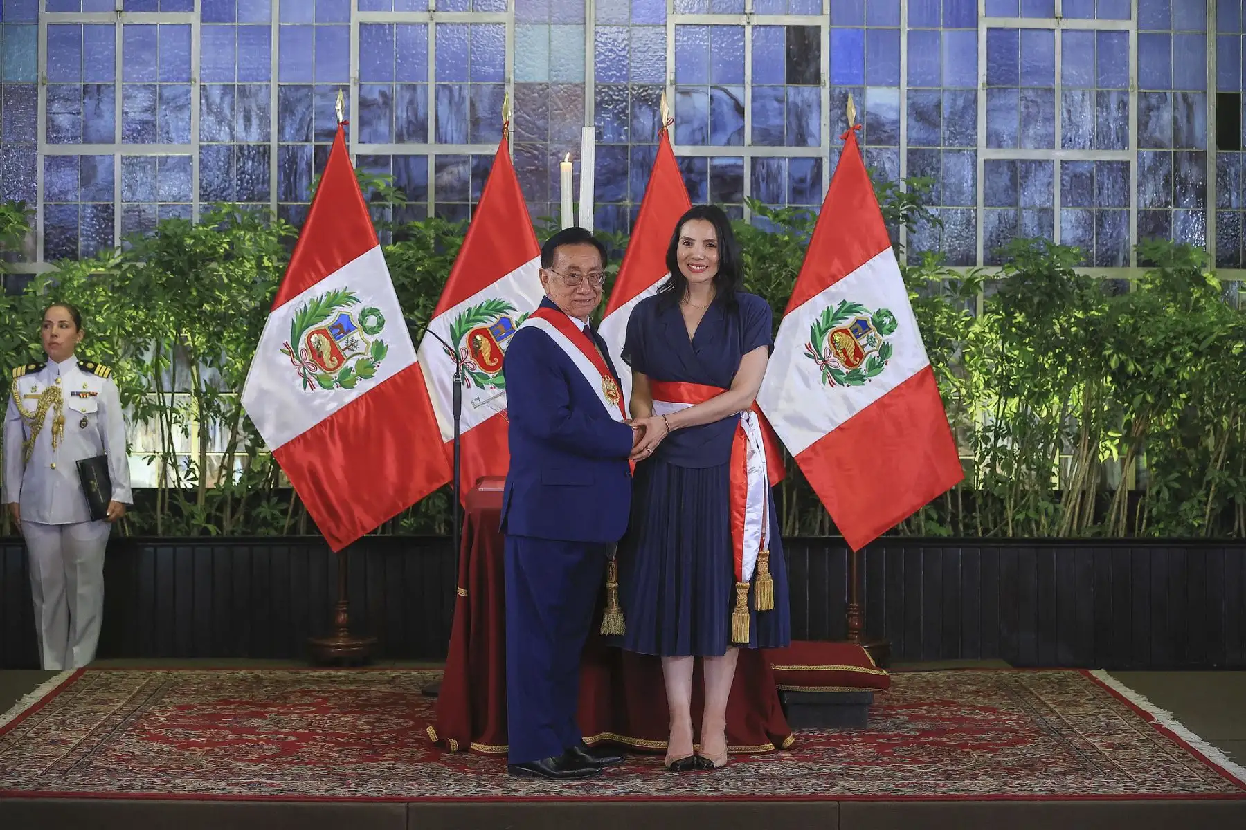 Izarra asume la jefatura del MIMP en reemplazo de Sandra Gutiérrez Cuba. ANDINA/Prensa Presidencia