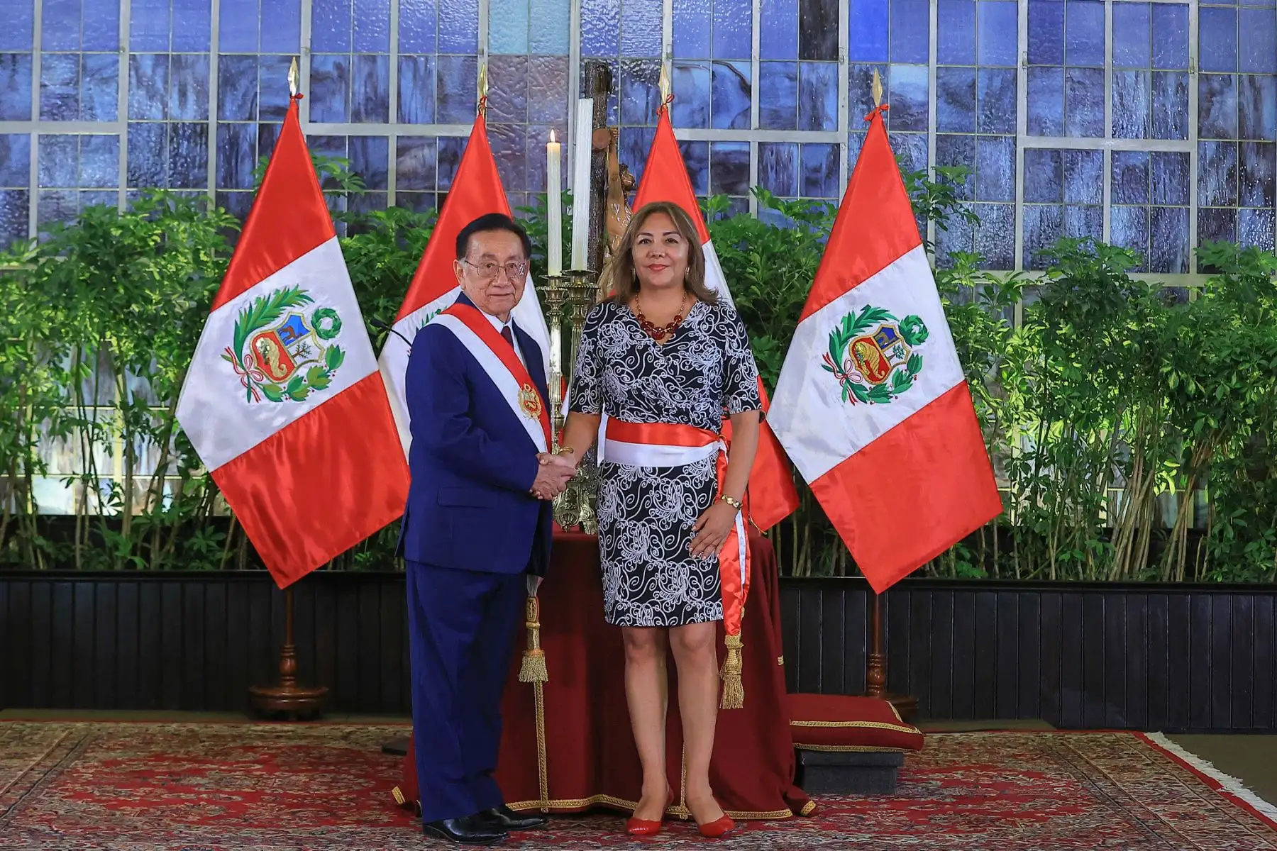 Lily  Vásquez Dávila jura como nueva ministra de Desarrollo e Inclusión Social. Foto: ANDINA/Prensa Presidencia