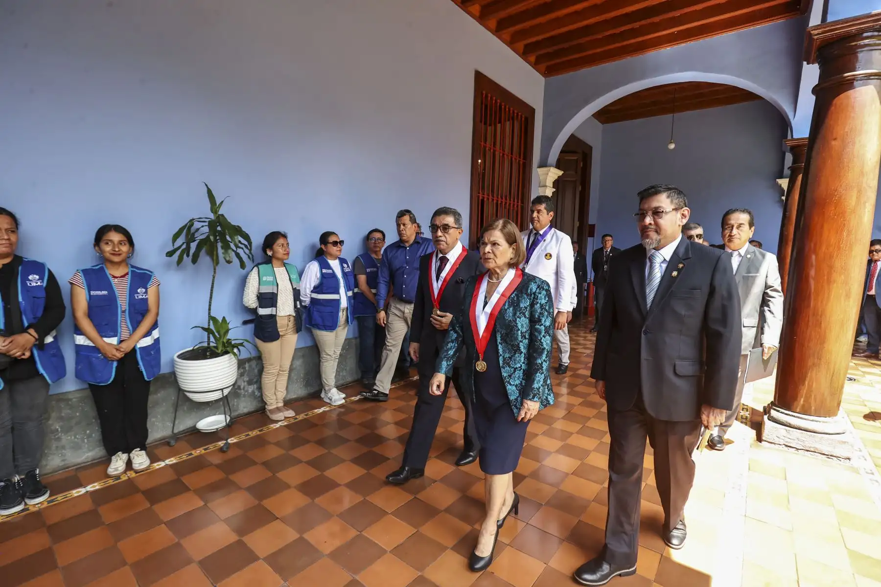 La rectora de la Universidad Nacional Mayor de San Marcos, Jerí Ramón, encabezó las actividades por el aniversario número 475 de fundación de dicha casa de estudios.

Foto:ANDINA / Juan Carlos Guzmán Negrini