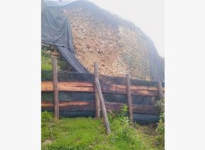 Lluvias intensas provocaron el derrumbe de una muralla del sitio arqueológico de La Malca, que forma parte del entorno del complejo monumental de Kuélap, generando preocupación e indignación entre los pobladores y defensores del patrimonio cultural en la región Amazonas. ANDINA/Difusión