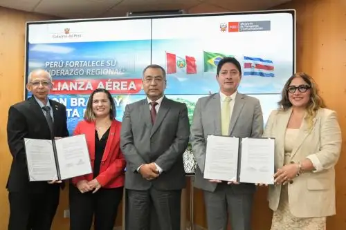 Perú suscribió acuerdos de "Cielos abiertos" con Brasil y Costa Rica. ANDINA/Difusión