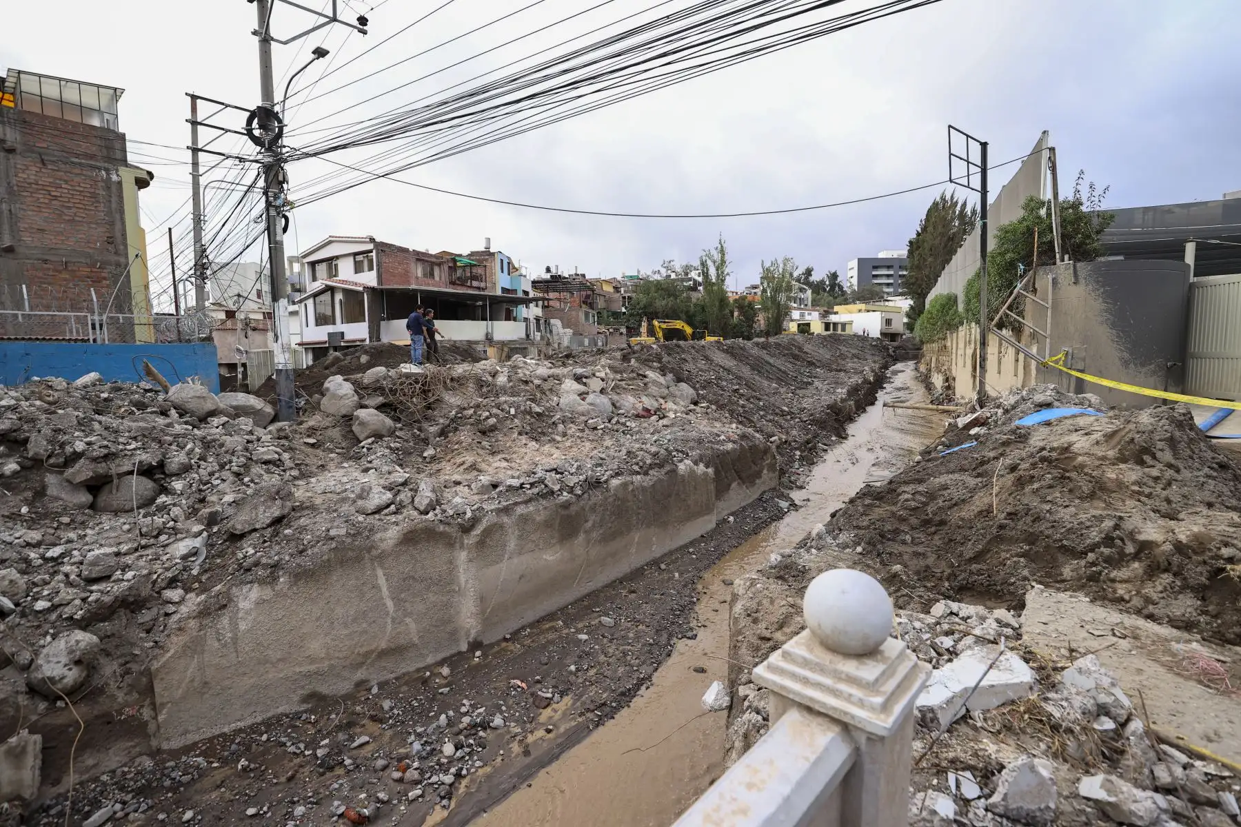 Grandes perdidas se registran tras las inundaciones en el distrito de Yanahuara. Foto: ANDINA/Carla Patiño PCM